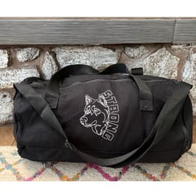 black barrel duffle bag item