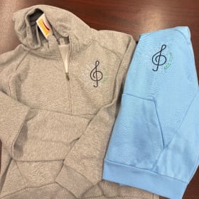 CCC Shines Embroidered 1/2 Zip Sweatshirt-Blue Adult XL item