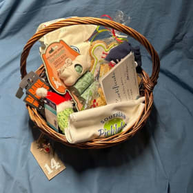14. Santa Paws Gift Basket item