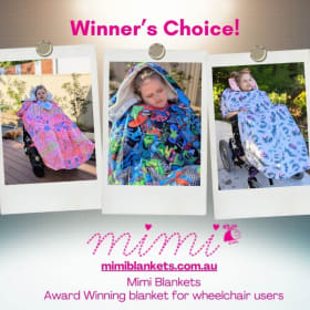 Mimi Blanket: Award Winning wheelchair blanket item