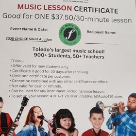 Forte Music's "Music Lesson" item