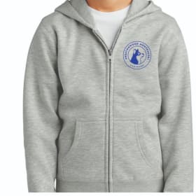 Grey Zip-Up Hoodie item