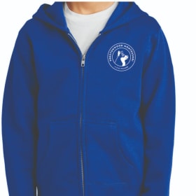 Blue Zip-Up Hoodie item
