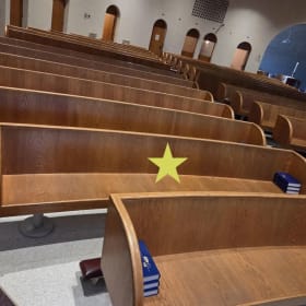 Approx. 9 ft. pew (6 adults) evening concert item