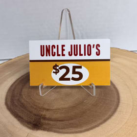 Uncle Julios Gift Card - $25 Value item
