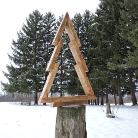 Wooden Christmas Tree:  Large item