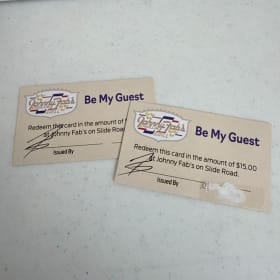 Johnny Fabs Cadillac Grill Gift Cards - $30 Value item