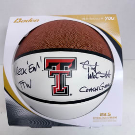 Texas Tech Basketball signed by Coach McCasland - $200 Value item