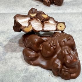 1/2lb Peanut Rocky Road Clusters (Milk or White) item