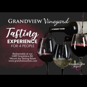 Grandview Vineyard Tasting Experience for Four People item