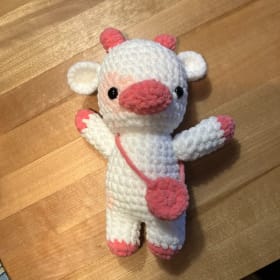 Chèvre blanche et rose item
