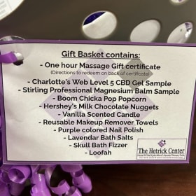 Hetrick Center One Hour Massage and Gift Basket item
