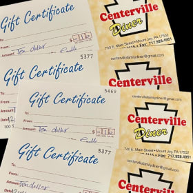 $40 in Gift Cards to Centerville Diner 2 item