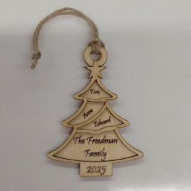 3 Name Tree Ornament item