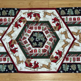 Santa & SleighTable Runner for the Holidays 18" x 43" item