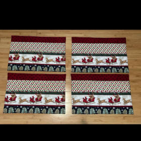 4 Holiday Trees & Santa Placemats item