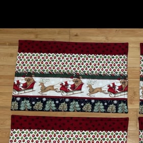4 Holiday Trees & Santa Placemats item