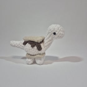 Crocheted 'Bronto-s'more-us' item