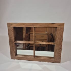 Four-Pane Mirror in Early 20th Century Frame item