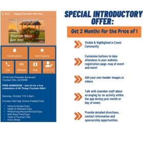 Event Detail Page- Chamber Member Discount item