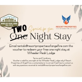 2 Night Stay at Wheeler Peak Lodge in Angel Fire, NM item