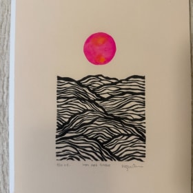 Moon over swells print 8.5 x 11 item