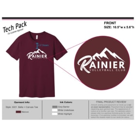 NEW Maroon Rainier T-shirt item