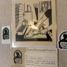 CJ Harrell's Print with Professional Framing Services item