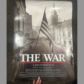 Signed Ken Burns Movie Poster "The War" item