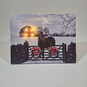 Picture of a Horse at Christmas (lights up) item