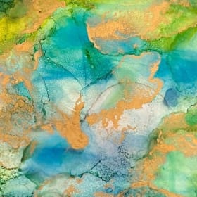 Original Alcohol Ink on Yupo artwork by Carissa Rocheleau item