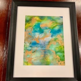 Original Alcohol Ink on Yupo artwork by Carissa Rocheleau item