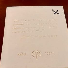 Rookwood Pottery tile : Music Hall Cincinnati item