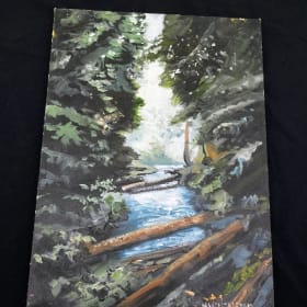 Forest Oil Painting item