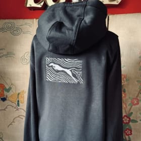 Leaping Hound Dogs, Moggs and Togs Hoodie black item
