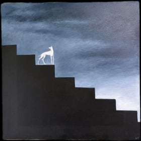 White Dog on the 5th Step by Gilly Thomas item