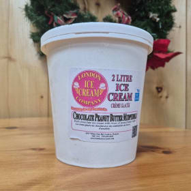 2L Tub of 'Chocolate Peanut Butter Mudpuddle' Ice Cream item