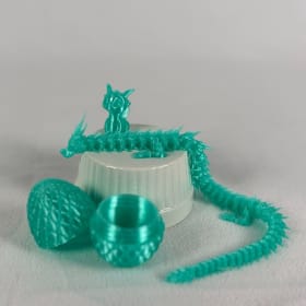 12. 3D-Printed Desk Toy & Décor Set - Teal item