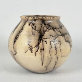 31. Signed Horsehair Pottery Vase item