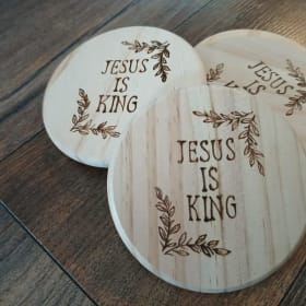 Wood-burned Coasters #2 item