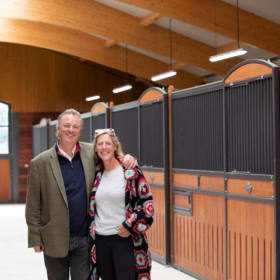 Morning on the gallops and racing at Epsom Racecourse item