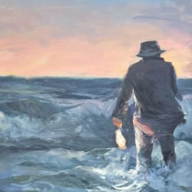 The Gray Man – Original Painting by Danny McLaughlin item