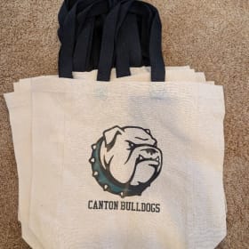 Canvas Bulldog Tote item