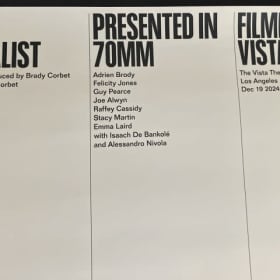 THE BRUTALIST MINI POSTER 16x24 INCHES 70MM VISTA THEATRE item