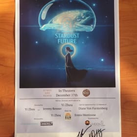 STARDUST FUTURE MINI POSTER 12x18 SIGNED FILMMAKER YI ZHOU item