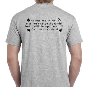 Unisex grey Tshirt item