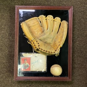 Bobby Shantz MVP SIGNED Collection: Card, Glove, & Baseball item