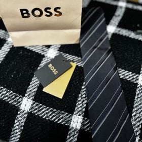 Item#6 - HUGO BOSS Mens Tie - Navy Striped item