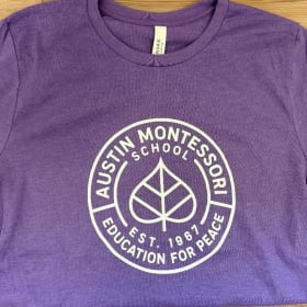 NEW! AMS Logo Youth T-Shirt, Heather Purple item