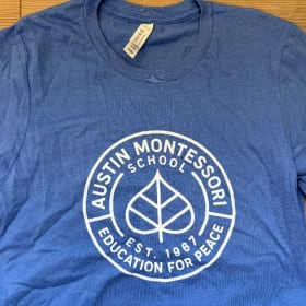 NEW! AMS Logo Adult T-Shirt, Heather Blue item